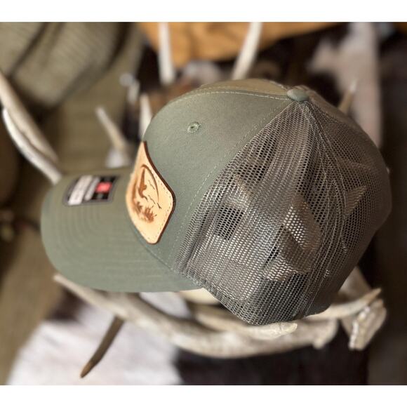 Richardson 112 Snapback Truck Cap with leather Patch - Picture 3 of 9